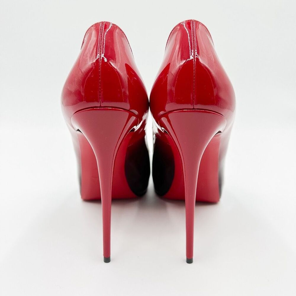 Christian Louboutin New Very Prive 120 Pumps Black Red Ombré Size 40, 10 - Picture 6 of 14